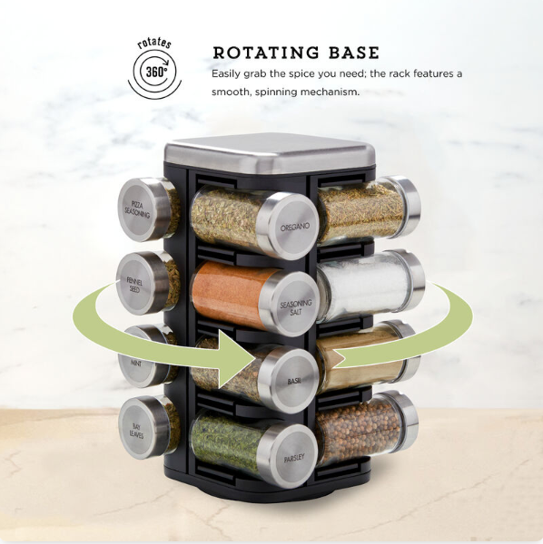 Kamenstein 16-Jar Plaza Spice Rack